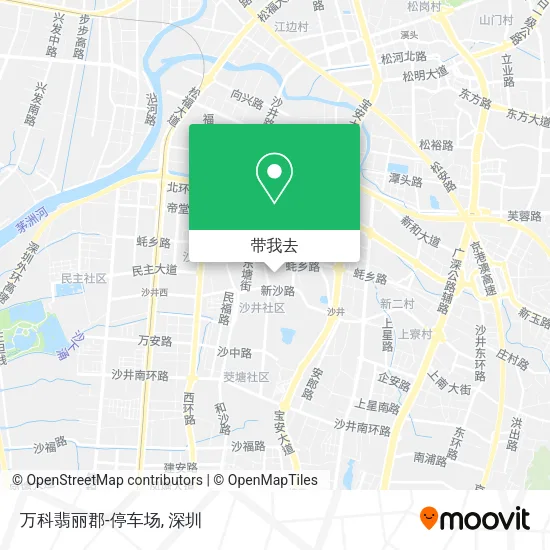 万科翡丽郡-停车场地图