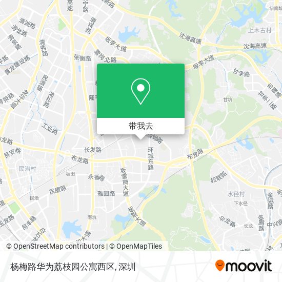 杨梅路华为荔枝园公寓西区地图
