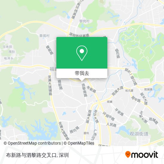 布新路与泗黎路交叉口地图