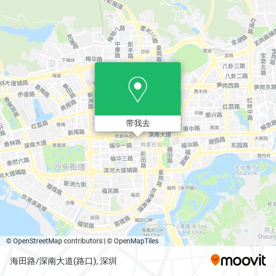 海田路/深南大道(路口)地图