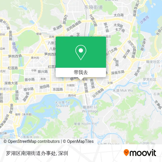 罗湖区南湖街道办事处地图