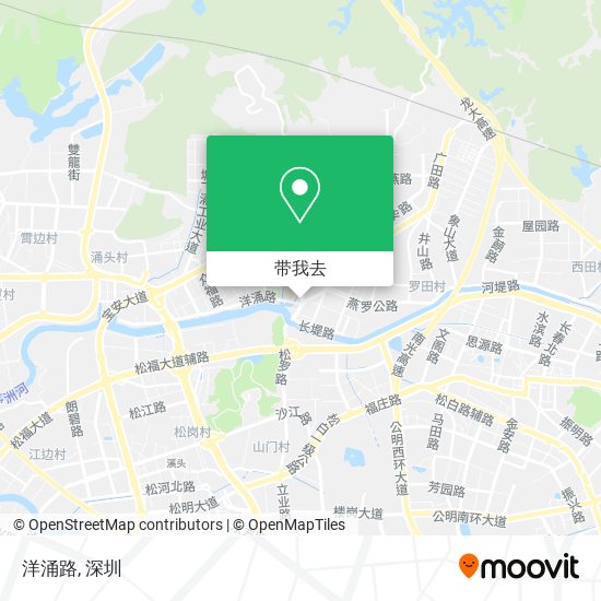 洋涌路地图
