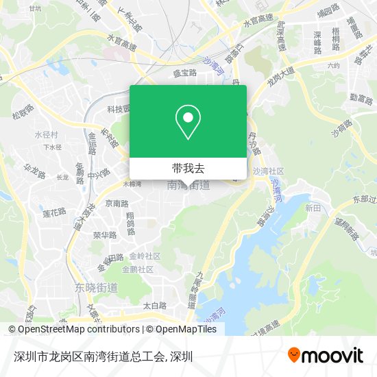 深圳市龙岗区南湾街道总工会地图