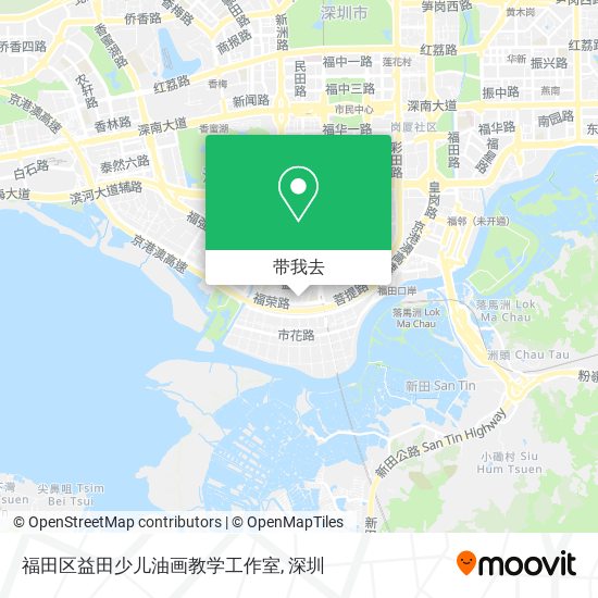 福田区益田少儿油画教学工作室地图