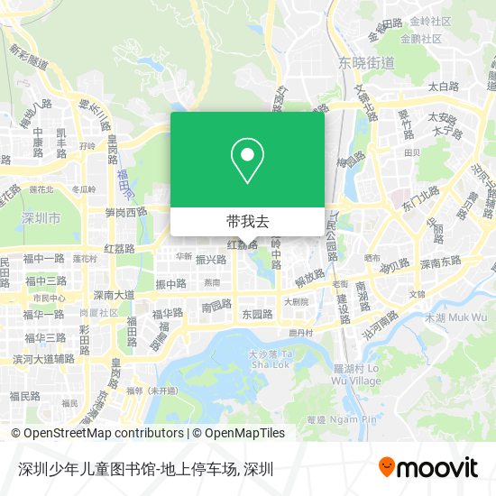 深圳少年儿童图书馆-地上停车场地图