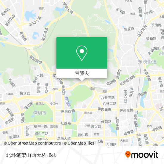 北环笔架山西天桥地图