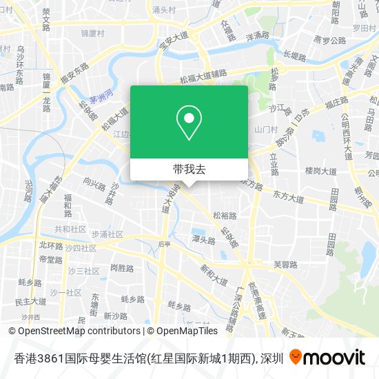 香港3861国际母婴生活馆(红星国际新城1期西)地图