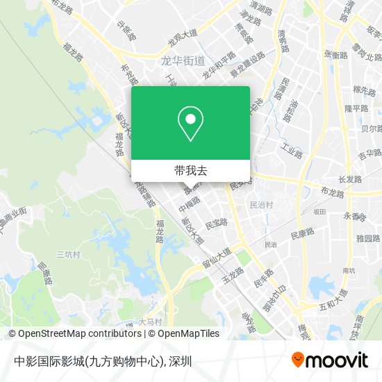 中影国际影城(九方购物中心)地图