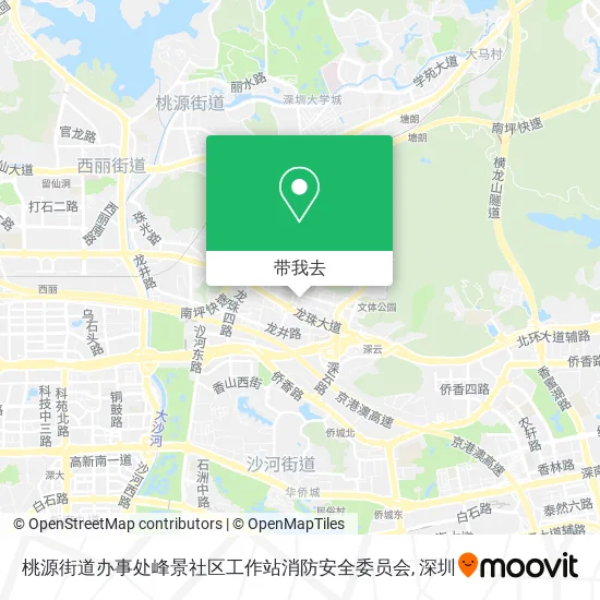 桃源街道办事处峰景社区工作站消防安全委员会地图