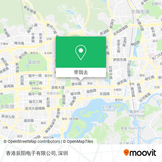 香港辰阳电子有限公司地图