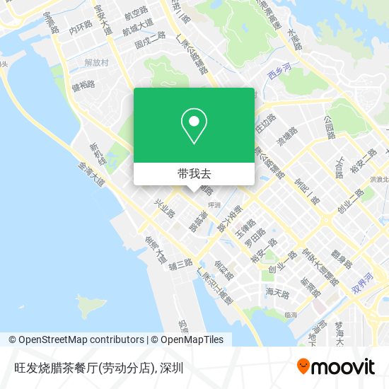 旺发烧腊茶餐厅(劳动分店)地图