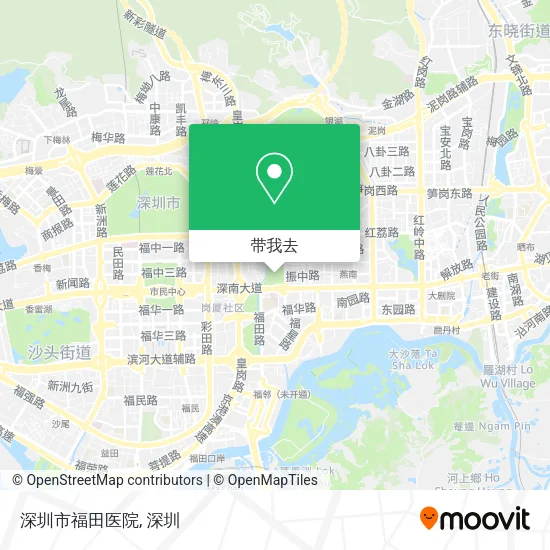 深圳市福田医院地图
