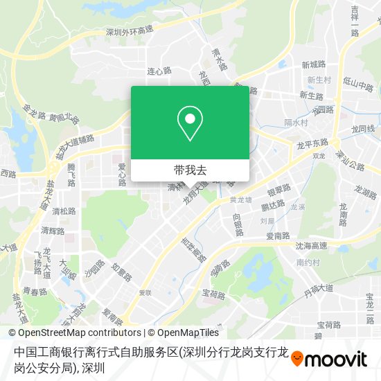 中国工商银行离行式自助服务区(深圳分行龙岗支行龙岗公安分局)地图