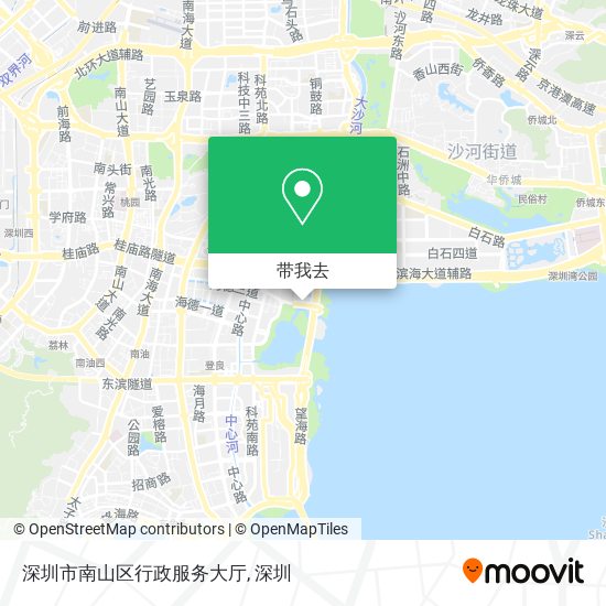 深圳市南山区行政服务大厅地图