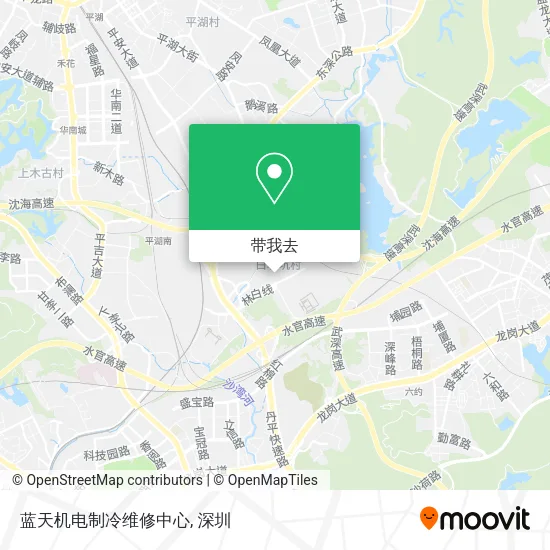 蓝天机电制冷维修中心地图