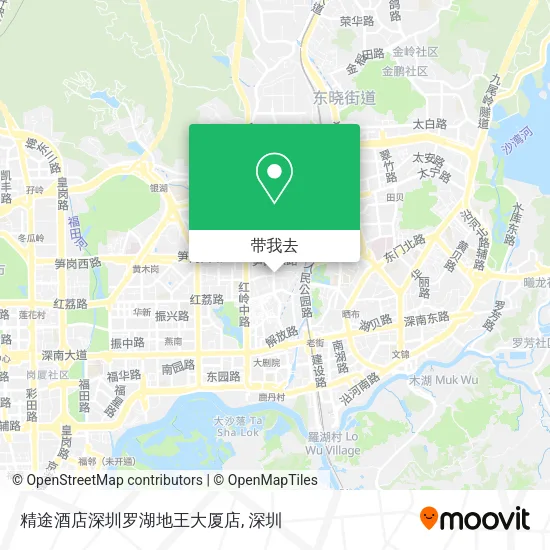 精途酒店深圳罗湖地王大厦店地图