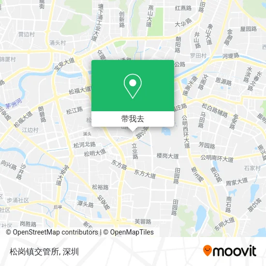 松岗镇交管所地图