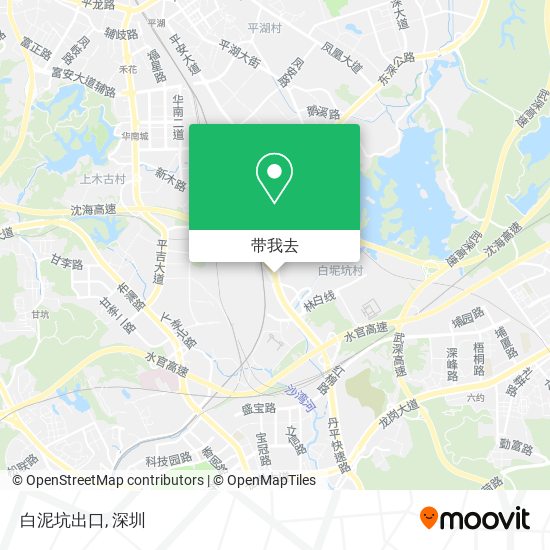 白泥坑出口地图