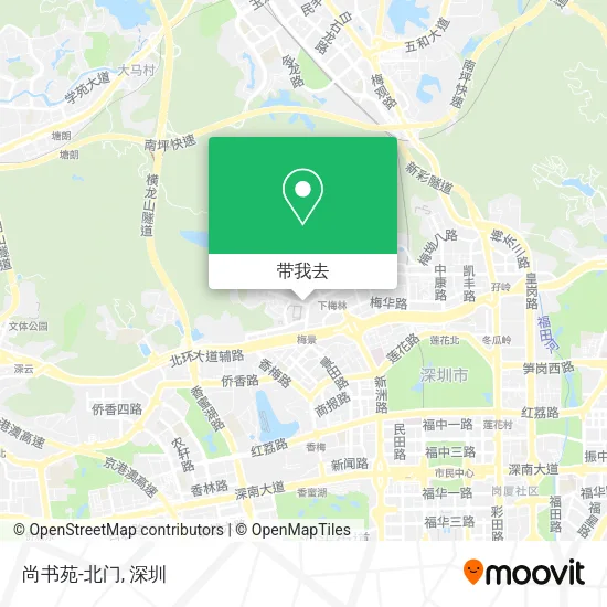 尚书苑-北门地图