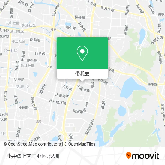 沙井镇上南工业区地图