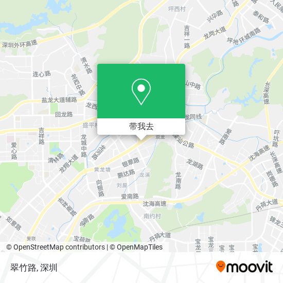 翠竹路地图