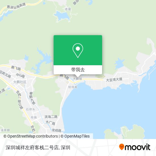深圳城祥左府客栈二号店地图