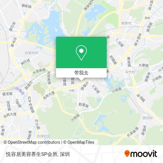 悦容居美容养生SP会所地图