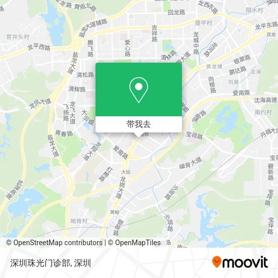 深圳珠光门诊部地图