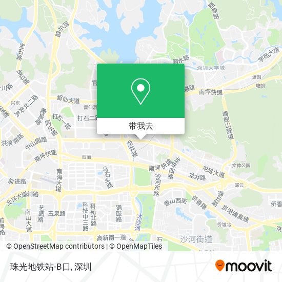 珠光地铁站-B口地图