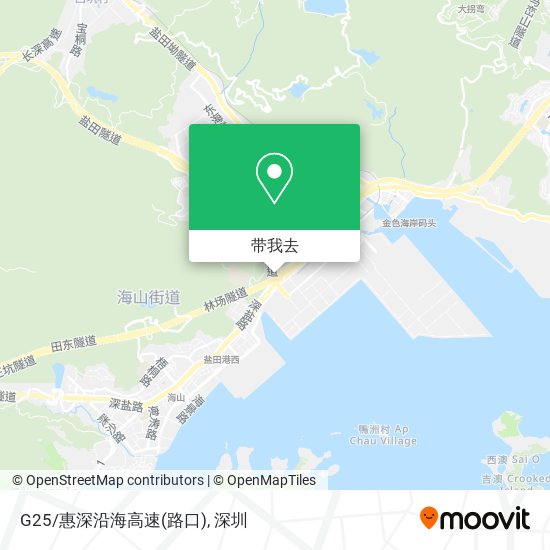 G25/惠深沿海高速(路口)地图