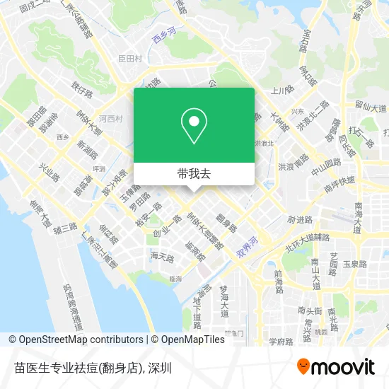 苗医生专业祛痘(翻身店)地图