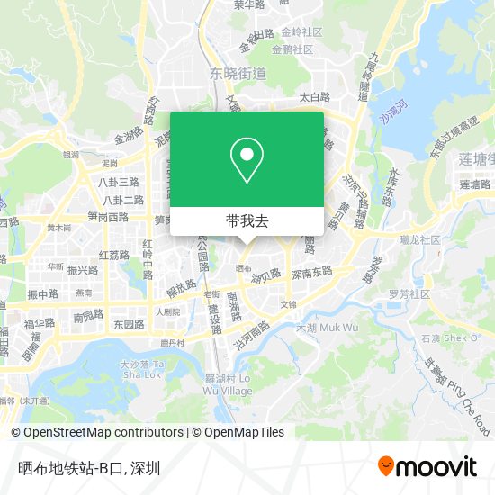 晒布地铁站-B口地图