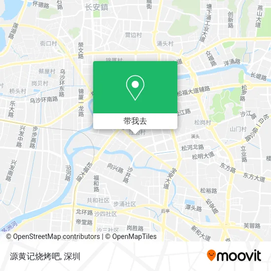 源黄记烧烤吧地图