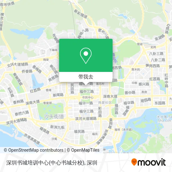 深圳书城培训中心(中心书城分校)地图