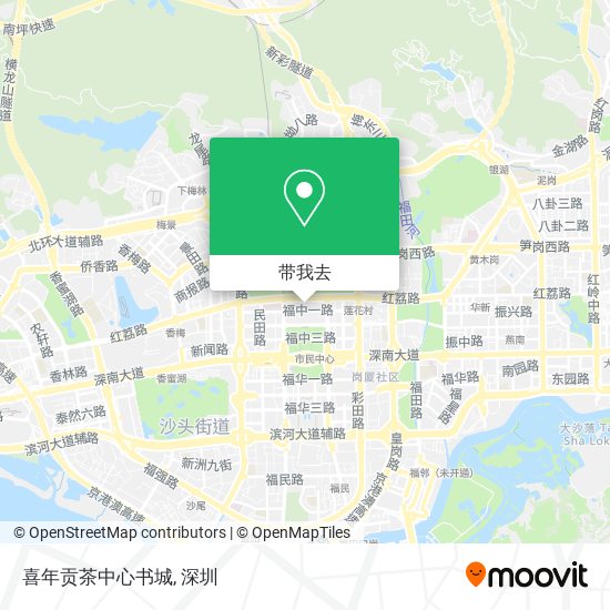 喜年贡茶中心书城地图