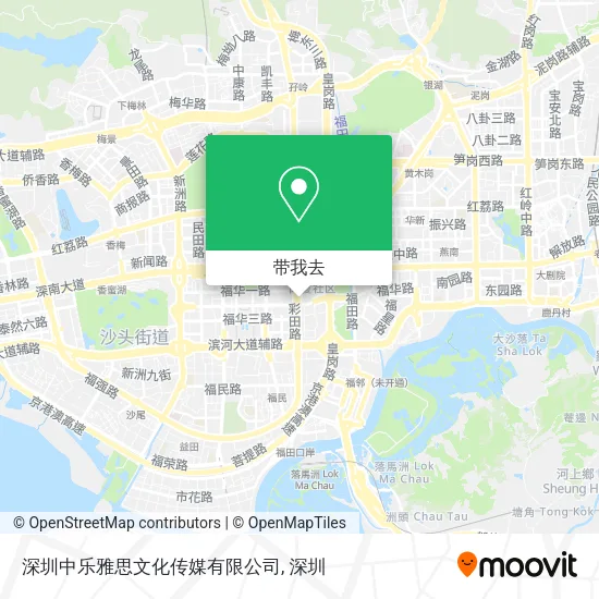 深圳中乐雅思文化传媒有限公司地图