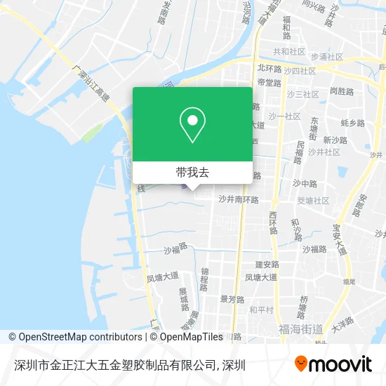 深圳市金正江大五金塑胶制品有限公司地图