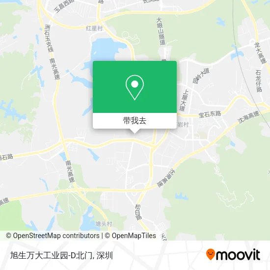 旭生万大工业园-D北门地图