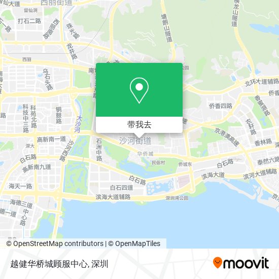 越健华桥城顾服中心地图