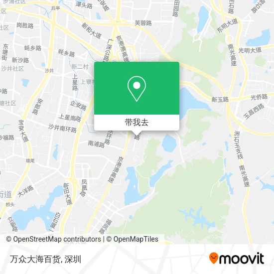 万众大海百货地图
