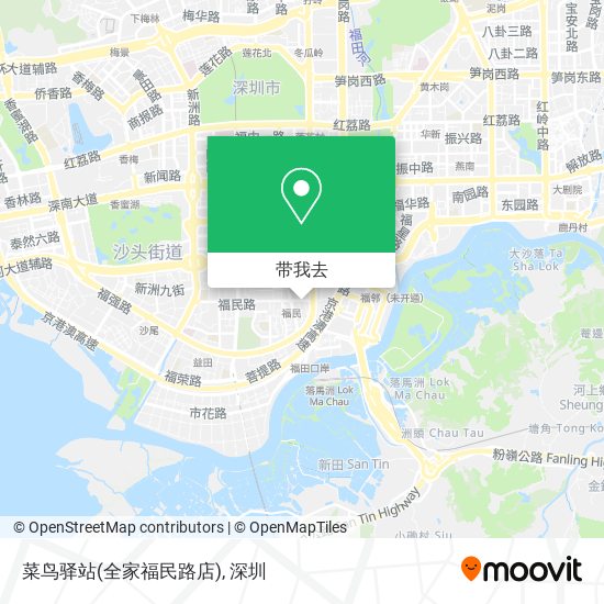 菜鸟驿站(全家福民路店)地图