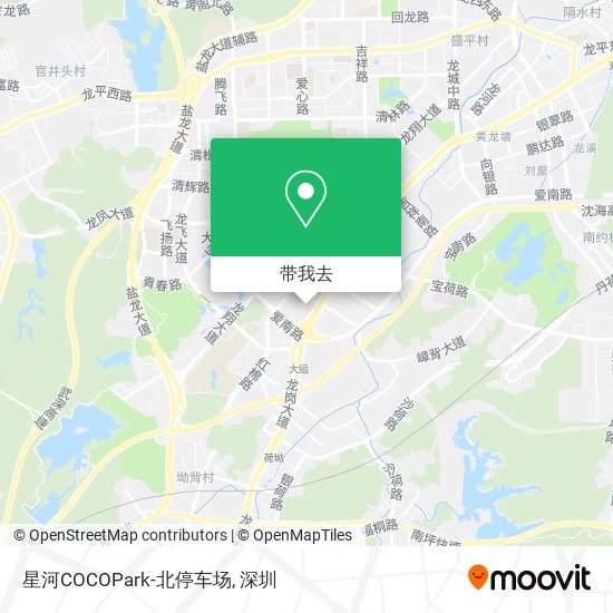 星河COCOPark-北停车场地图