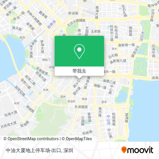 中油大厦地上停车场-出口地图