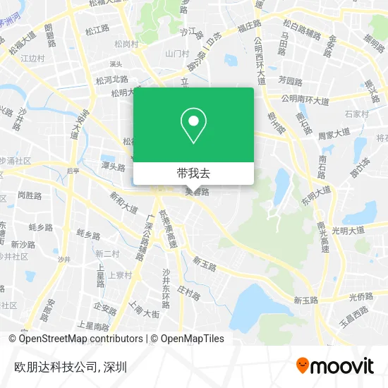 欧朋达科技公司地图