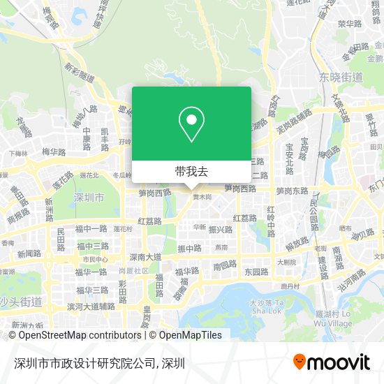 深圳市市政设计研究院公司地图