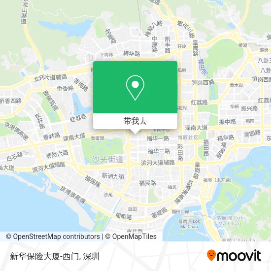 新华保险大厦-西门地图