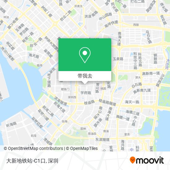 大新地铁站-C1口地图