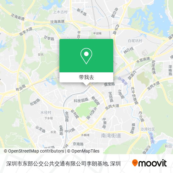 深圳市东部公交公共交通有限公司李朗基地地图