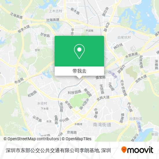 深圳市东部公交公共交通有限公司李朗基地地图
