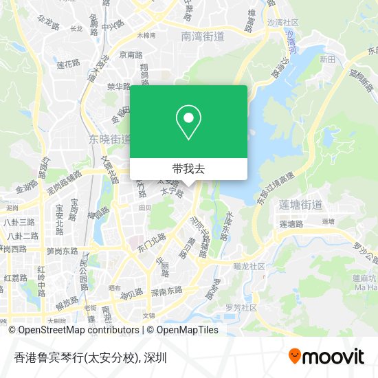 香港鲁宾琴行(太安分校)地图